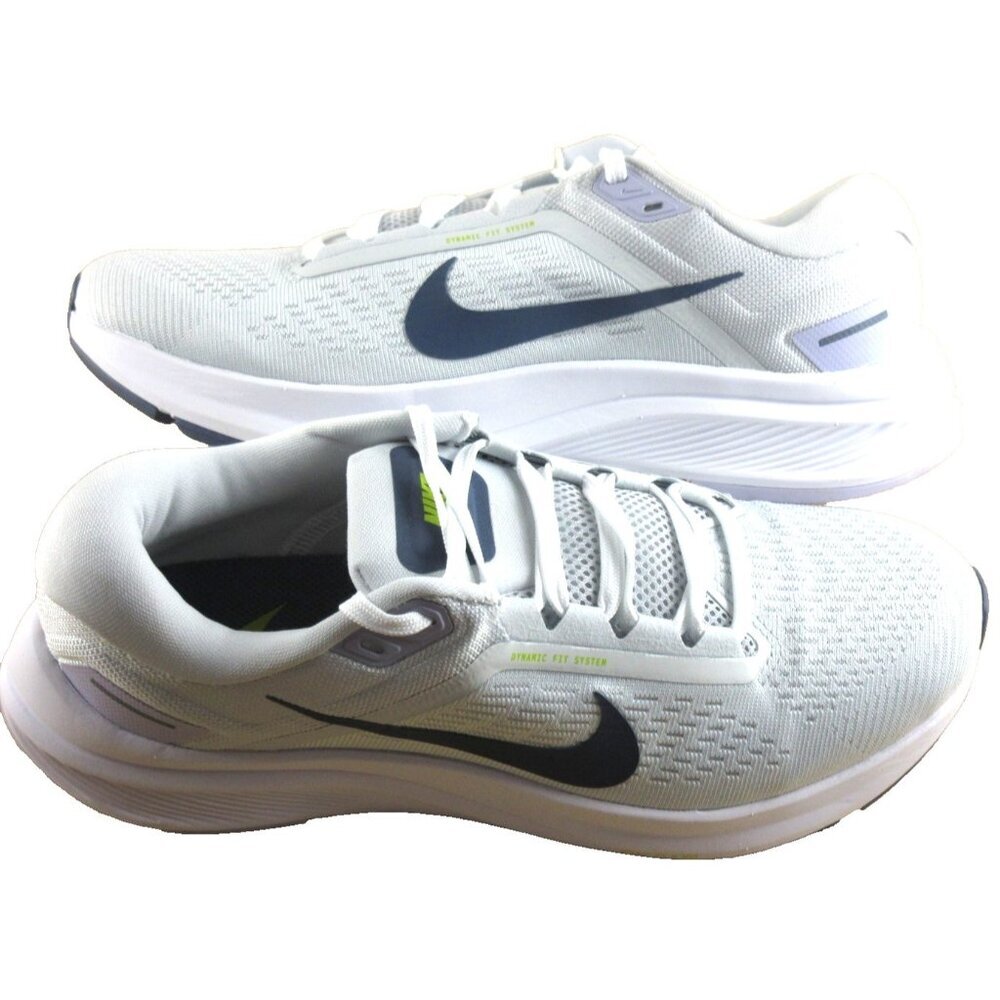Nike Women's Air Zoom Structure 24 Running Shoes Platinum White Blue Sizes NIB